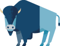 illustration de bison du Manitoba