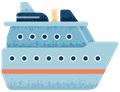 illustration de bateau de croisière